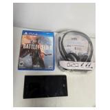 PS4 Game & Headphones + phone no cords