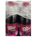 Case of 24- 20oz bottles of dr pepper blackberry