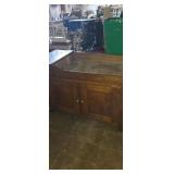 Classic rustic Dry sink features a solid wood