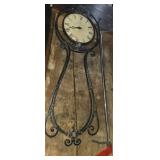 Decorative metal frame wall clock (missing