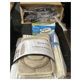 New steam iron, kitchen tool set, spatulas, and