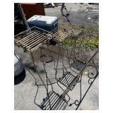 Three outdoor metal ascending plat stains 35