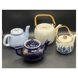 Japan, Halls, Fraunfelter ceramic teapots, 2 with