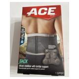 New ACE back stabilizer with lumbar support