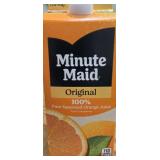 3 big containers of minute maid orange juice
