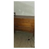 Wooden buffet table (need work ) 4 drawes