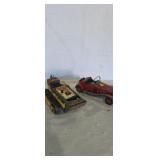 Tonka t 6 dozer (needs work) tin car model