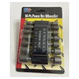 14 pc Power nut driver set