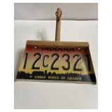 6 in x 10-1/2 in Indiana license plate dust pan