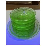 Jeannette Glass Company UV depression Cherry