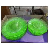 Jeannette Glass Company UV depression Cherry