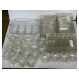 Hazel Atlas Orchard Crystal pressed glass snack
