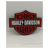 Modern cast iron Harley-Davidson shield sign 8x6