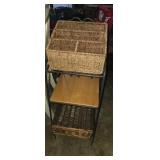 3 tier metal frame utensil storage rack