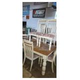 Ashley furniture ind. White with wood grain top