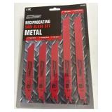 5 pc metal reciprocating saw blade set