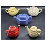 Japan & other marked stoneware teapots, striped