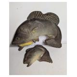 Vintage Plaster Fish Wall Plaques