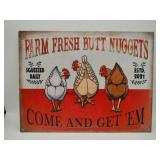 Butt nuggets sign 13x10