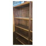 Wooden 5 self bookcase 29x12x72in