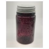 Purple mason jar patent  1858 November 30th