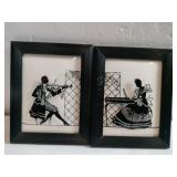 Frames silhouette bubble Glass musician