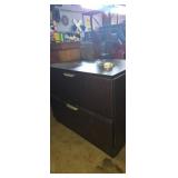 2 drawer wide file cabinet