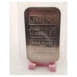 Johnson Matthey 1oz   .999 fine silver bar