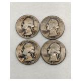 1941 -1944    4  silver quarters