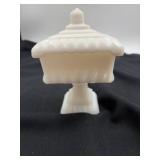Westmoreland wedding box candy dish milk glass 6