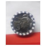 1 full Fed facility sealed roll (20 coins)