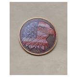 1 Ounce of .999 Fine Cororized Copper  American