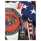 Variety of flags, troops, American many new, etc.
