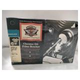 Harley-Davidson chrome oil filter bracket