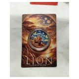 1 Ounce of .999 Fine Cororized CopperThe Lion