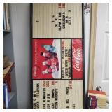 Vintage coke restaurant letter board sign.
