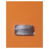 1 Gram Of .999 Fine Silver  American Flag