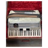 41-key vintage Frontalini piano accordion in hard