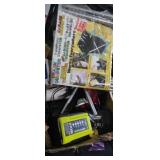 Plumbing snake , trailer lights,  tool box, and
