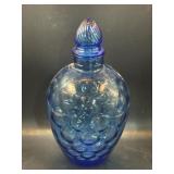 Wheaton Glass honeycomb decanter w/stopper,