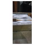 Assortment of vinyl records (72) with holder