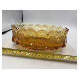 Coin and dot Amber color bow 9 1/2? by x 5 1/2?