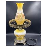 Electrified hurricane parlor lamp 19.5"