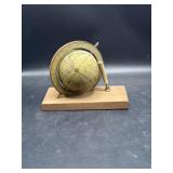 3.5" x 7" vintage globe & pen holder