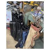 Golf clubs and golf bags, different types & brands