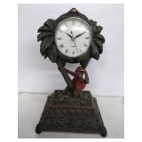 Desk clock featuring monkeys