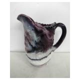 Imperial Glass purple slag pitcher