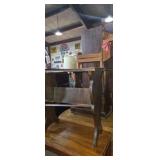 2 wooden magazine stands in reindeer magazine