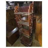 Small wooden display shelf woth 2 drawers