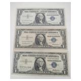 1957  Blue seal silver certificate 1$